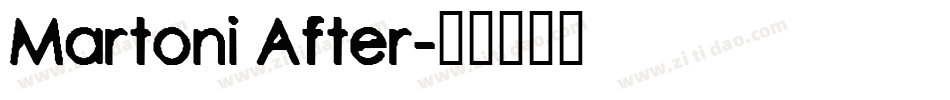Martoni After字体转换